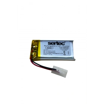 Sertec 602035 3.7v 400mah Li-polymer Pil (devreli/1.5a)