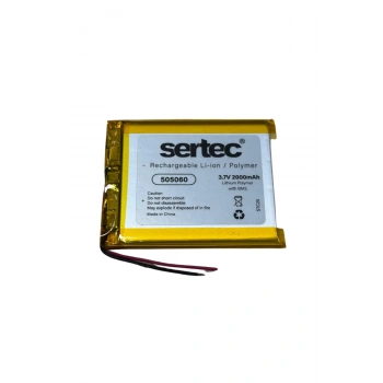 Sertec 505060 3.7v 2000 Mah Li-polymer Pil (devreli/1.5a)