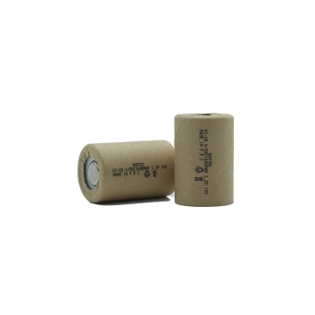 Sertec 1.2v Ni-cd 4/5 Sc 1500 Mah Kağıt Şarjlı Pil 10c (başsız/flat Head)