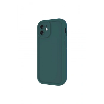 İphone 11 Kılıf Viera Silikon - Koyu Yeşil