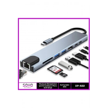 Dönüştürücü Çevirici Çoklayıcı Micro Sd 8 Girişli