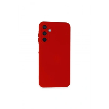 Samsung Galaxy A55 5g Kılıf Nano İçi Kadife Silikon - Kırmızı