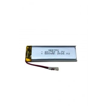 Sertec 601752 3.7v 500 Mah Li-polymer Pil (devreli/1.5a)
