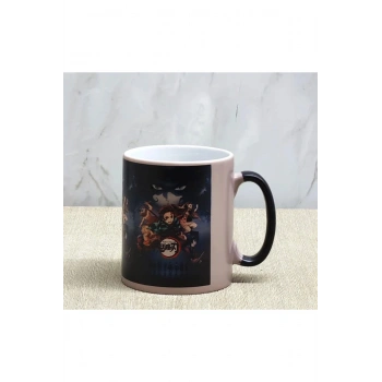 Porselen Renk Değiştiren Demon Slayer Kupa Bardak Aalk380