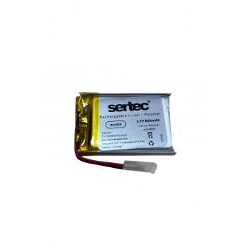 Sertec 602535 3.7v 600 Mah Li-polymer Pil (devreli/1.5a)