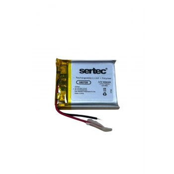 Sertec 582728 3.7v 400 Mah Li-polymer Pil (devreli/1.5a)