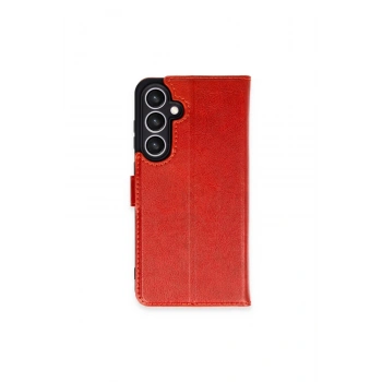 Samsung Galaxy S24 Fe Kılıf Trend S Plus Kapaklı Kılıf - Kırmızı