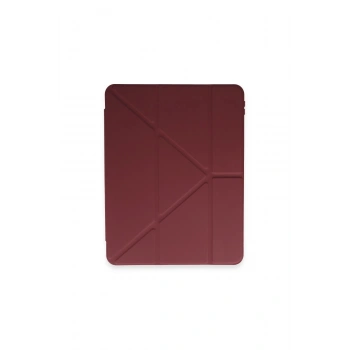 İpad Pro 12.9 (2021) Kılıf Kalemlikli Mars Tablet Kılıfı - Mürdüm