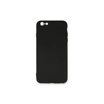 İphone 6 Plus Kılıf Nano İçi Kadife Silikon - Siyah