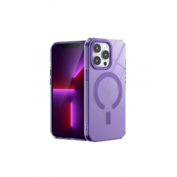 İphone 13 Pro Kılıf Troy Magsafe Kapak - Mor