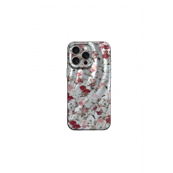 İphone 14 Pro Kılıf Crew Desenli Kapak - Çiçek