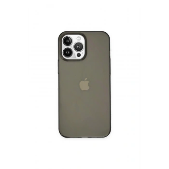 İphone 14 Pro Kılıf Pc Sert Şeffaf Kapak - Siyah