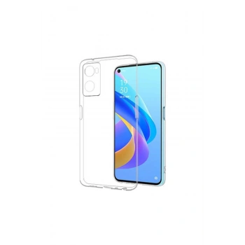 Oppo A96 Kılıf Lüx Şeffaf Silikon