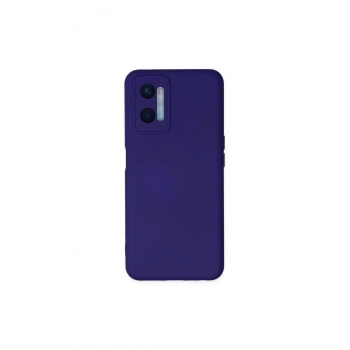 Oppo A96 Kılıf Nano İçi Kadife Silikon - Mor