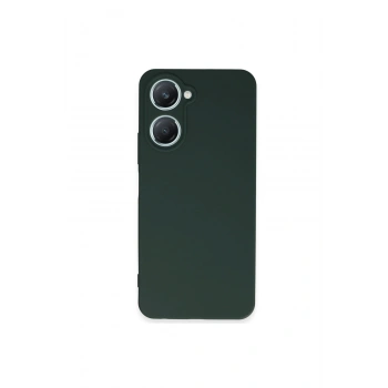 Vivo Y18 Kılıf First Silikon - Koyu Yeşil