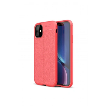İphone 11 Kılıf Auto Focus Kapak - Kırmızı