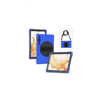 Samsung Galaxy T737 Tab S7 Fe 12.4 Kılıf Amazing Tablet Kapak - Mavi