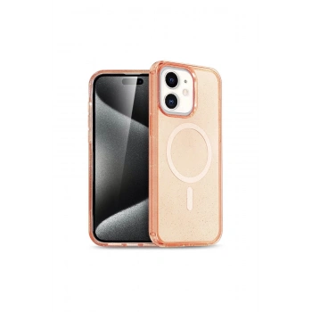İphone 12 Kılıf Magsafe Kapak - Turuncu