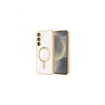 Samsung Galaxy S24 Kılıf Kross Magneticsafe Kapak - Gold
