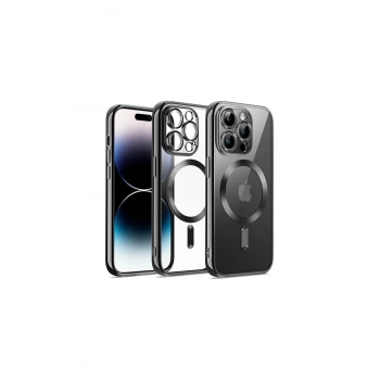 İphone 13 Pro Max Kılıf Kross Magneticsafe Kapak - Siyah