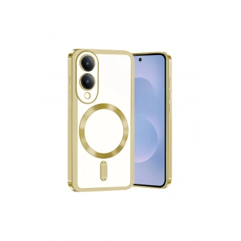 Samsung Galaxy S25 Edge Kross Magneticsafe Kapak - Gold