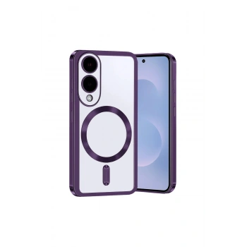 Samsung Galaxy S25 Edge Kross Magneticsafe Kapak - Mor