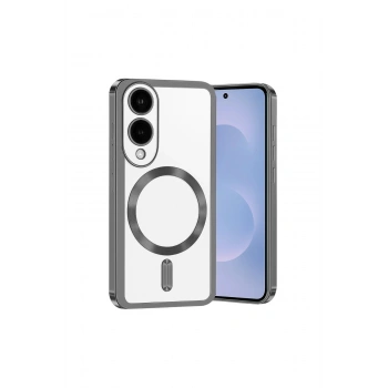 Samsung Galaxy S25 Edge Kross Magneticsafe Kapak - Titan Gri