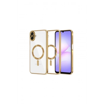 Samsung Galaxy A07 Kross Magneticsafe Kapak - Gold