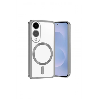 Samsung Galaxy S25 Edge Kross Magneticsafe Kapak - Gümüş