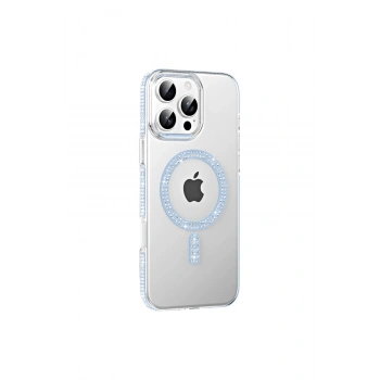 Joko İphone 16 Pro Max Move Taşlı Magsafe Kapak - Mavi