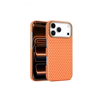 İphone 17 Pro Vega Magsafe Kapak - Parlak Turuncu