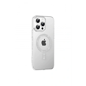 Joko İphone 15 Pro Max Move Taşlı Magsafe Kapak - Natural Grey