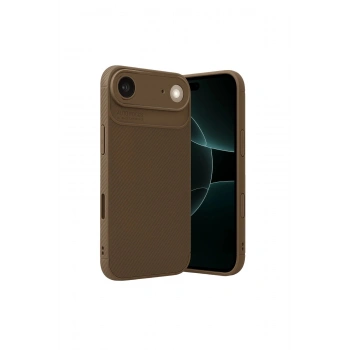İphone 17 Air Auto Focus Karbon Kapak - Kahverengi