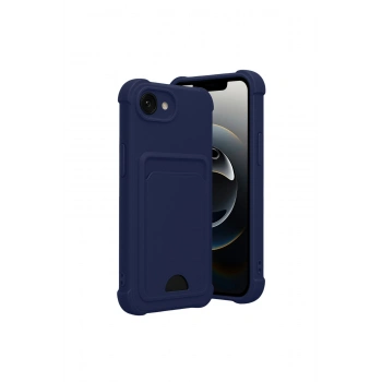 İphone 16e Kelvin Kartvizitli Silikon - Lacivert