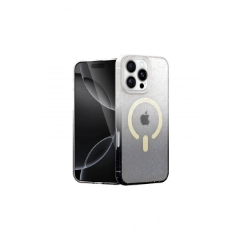 İphone 16 Pro Pummel Shiny Magsafe Kapak - Siyah