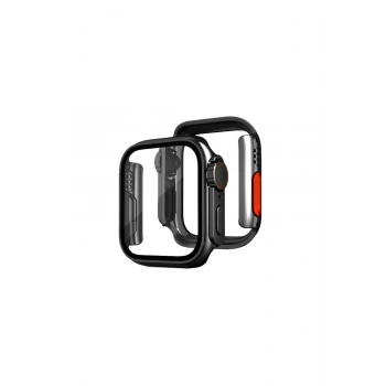 Watch 44mm Watch 49mm Kasa Dönüştürücü Ve Ekran Koruyucu - Siyah