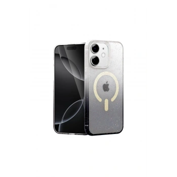 İphone 12 Pummel Shiny Magsafe Kapak - Siyah