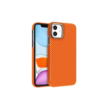 İphone 11 Vega Magsafe Kapak - Turuncu