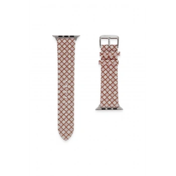 Watch 38mm Karo Motif Kordon (SAAT DEĞİLDİR) - Pembe