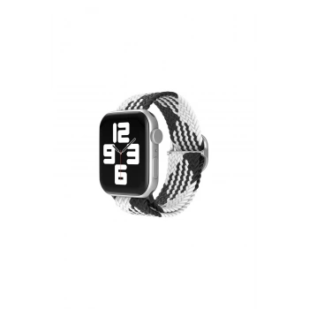 Watch 42mm Kordon (SAAT DEĞİLDİR) - Siyah-beyaz