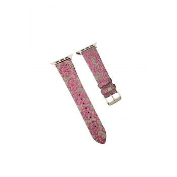 Watch 42mm Creeper Desenli Kordon (SAAT DEĞİLDİR) - Pembe