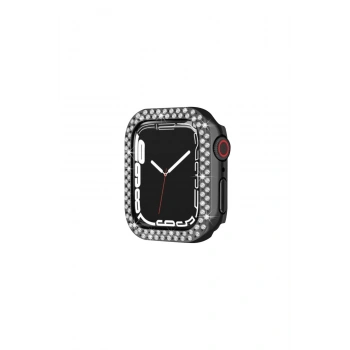 Watch 42mm Taşlı Kasa - Siyah