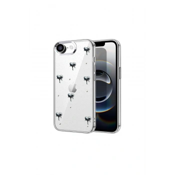 İphone 16e Fiyonk Desenli Kapak - Desen 3