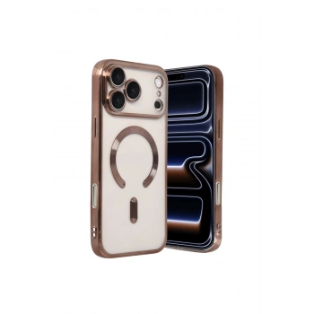 İphone 17 Pro Max Kross Magneticsafe Kapak - Çöl Titanyum