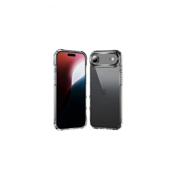 İphone 17 Air Lüx Şeffaf Silikon - Şeffaf