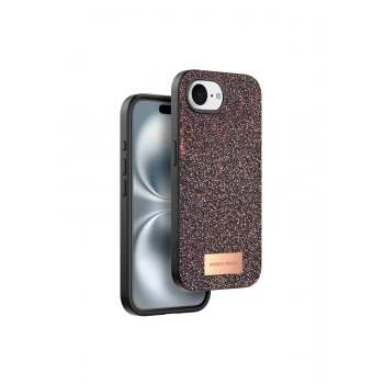 Onegif İphone 16e Bright Simli Kapak - Derin Mor