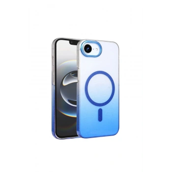 İphone 16e Glossy Magsafe Kapak - Mavi