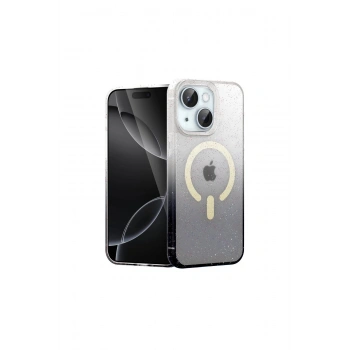 İphone 15 Pummel Shiny Magsafe Kapak - Siyah