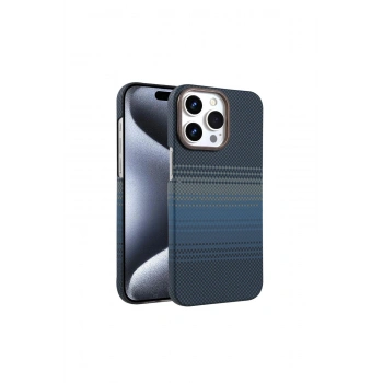 İphone 15 Pro Max Vega Magsafe Kapak - Mavi