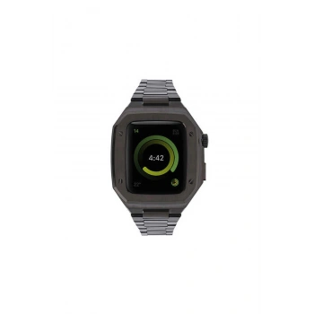 Watch 44mm Metal Petek Kasalı Kordon (SAAT DEĞİLDİR) - Siyah